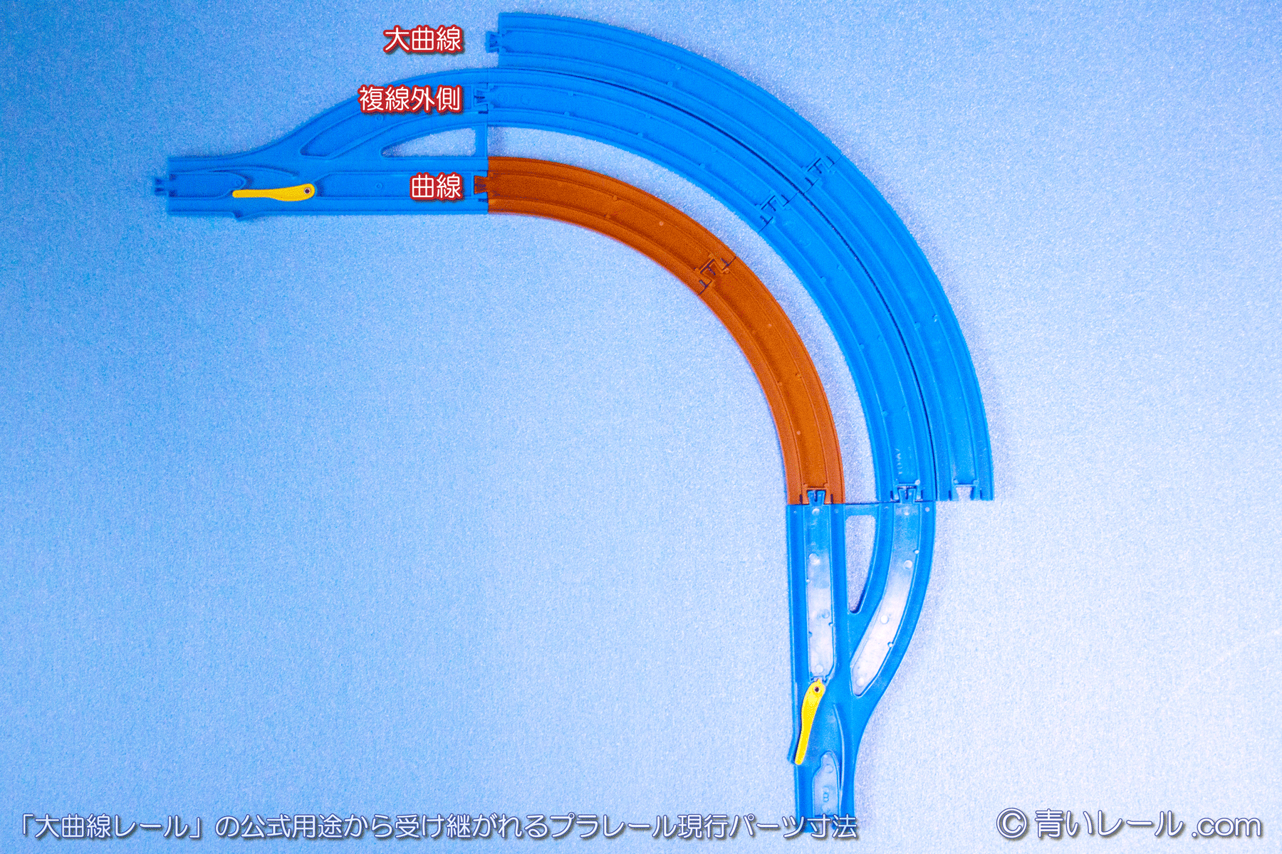 プラレール 線路 カーブ✖️21本 - 鉄道模型